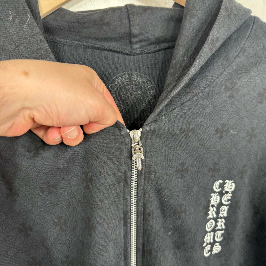 Chrome Hearts Monogram Plus Zip Hoodie