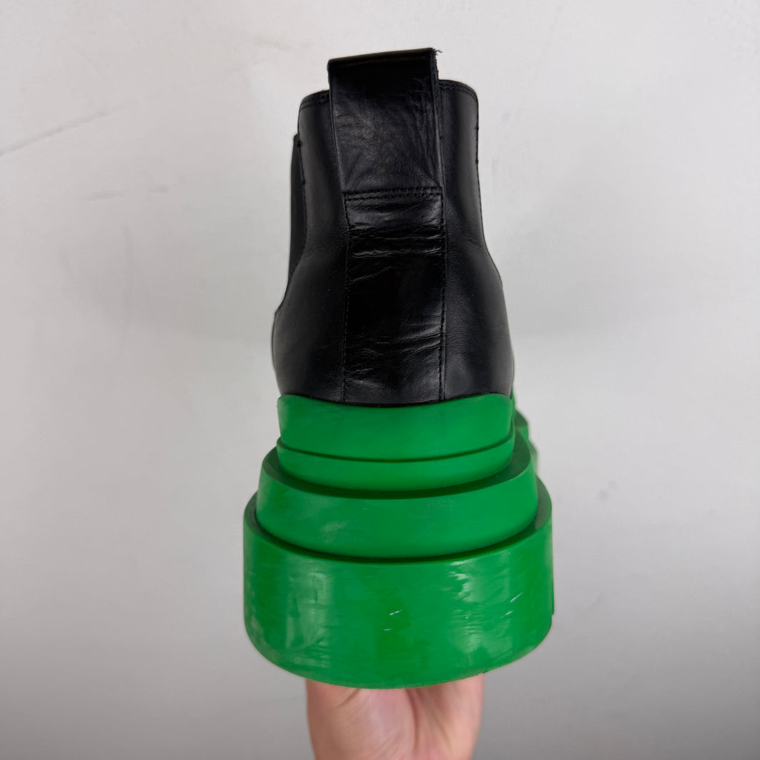 Bottega Veneta Green/Black Tire Boots