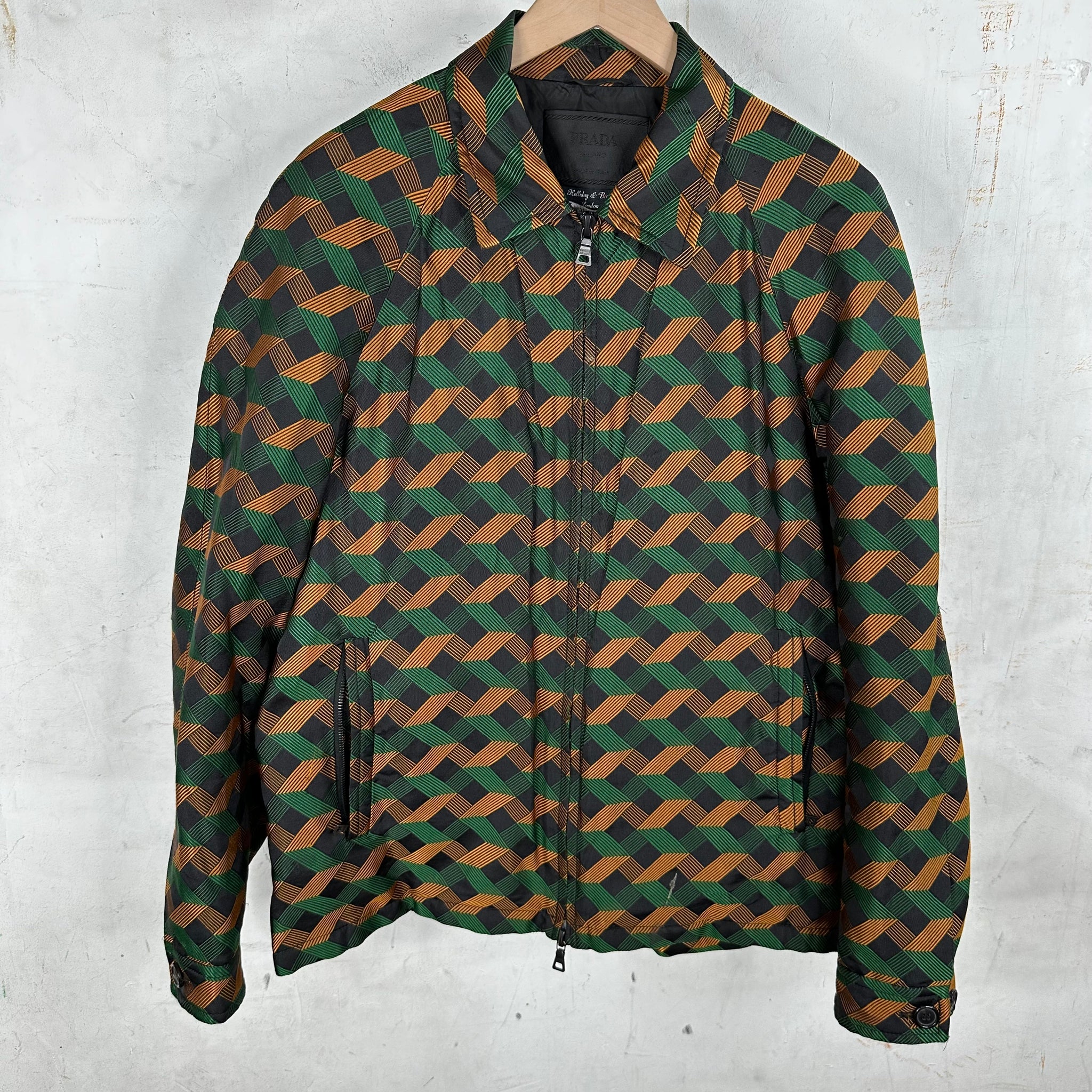 Prada Holliday & Brown Patterned Insulated Jacket