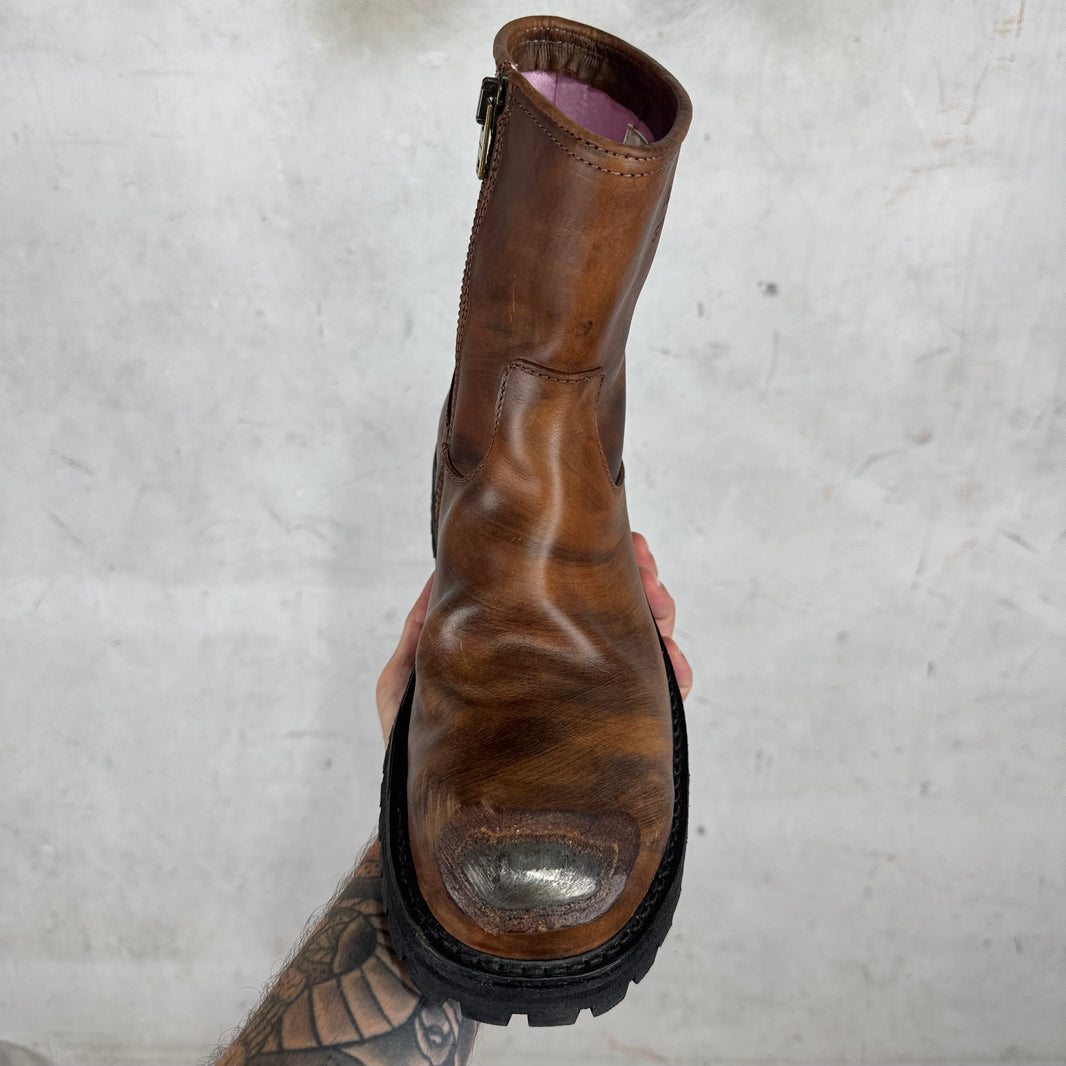 Acne Studios Steel Toe Distressed Boots