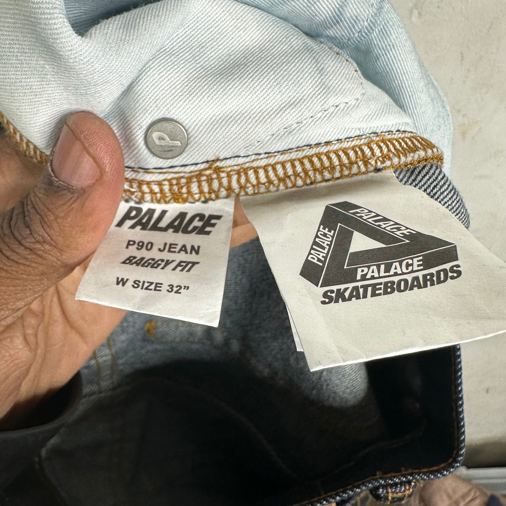 Palace Baggy P90 Selvedge Denim Jeans – www.Lukes.store 