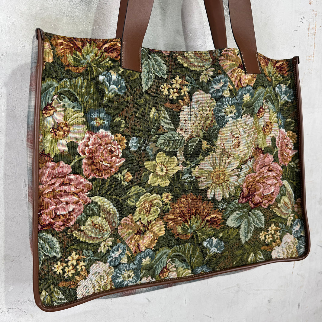 Margiela Floral Patchwork Tote Bag