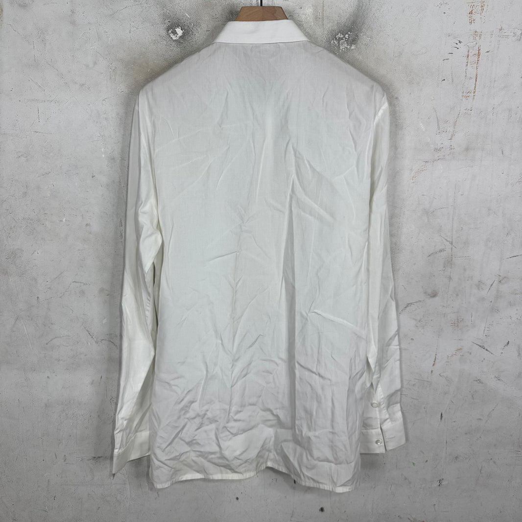 Kris Van Assche White Zip Shirt