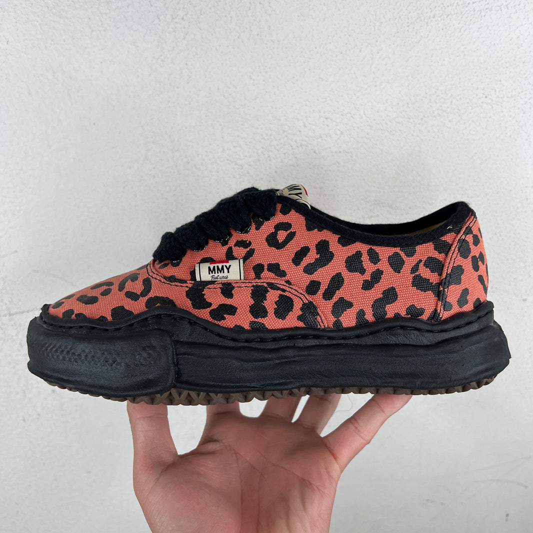 MMY Baker Orange Cheetah Print Sneakers