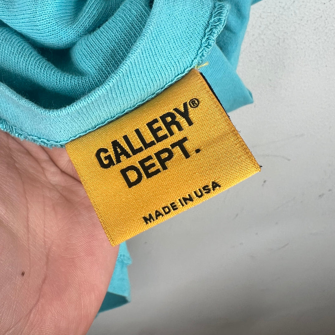 Gallery Dept Turquoise Logo T-Shirt