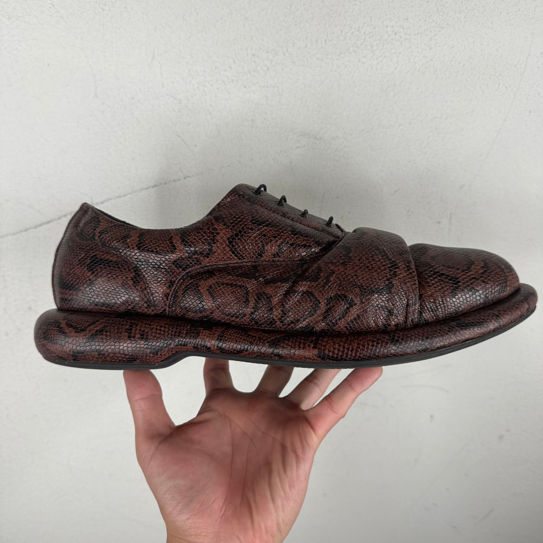 Martine Rose Clark Snakeskin Derbies