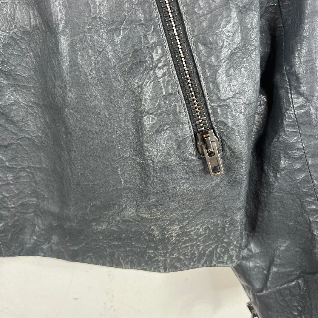 Margiela 5 Zip Leather Jacket