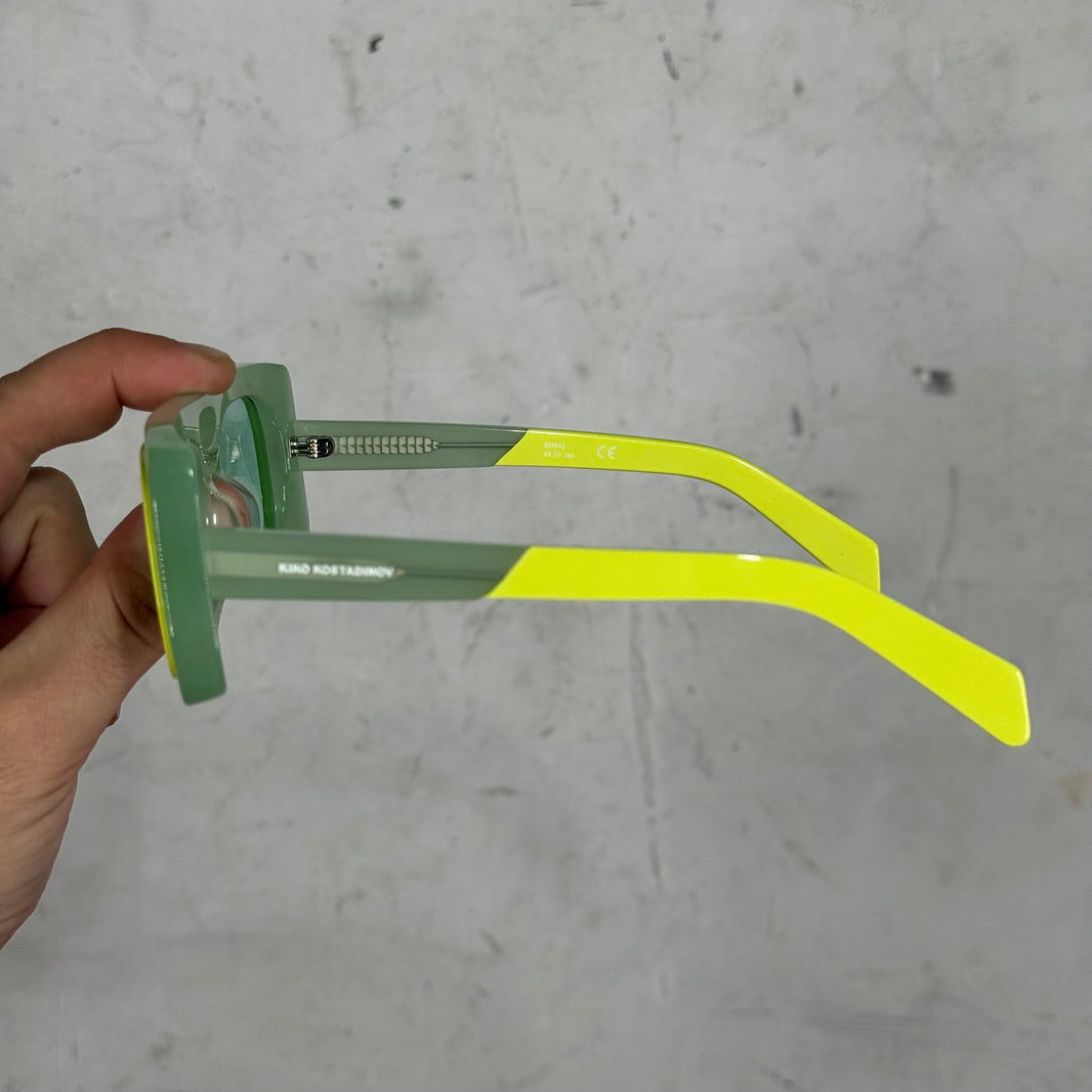 Kiko Kostadinov Green Depero Sunglasses
