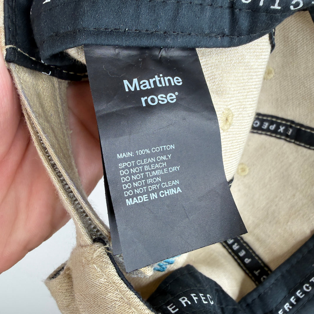 Martine Rose Bleached Crest Hat