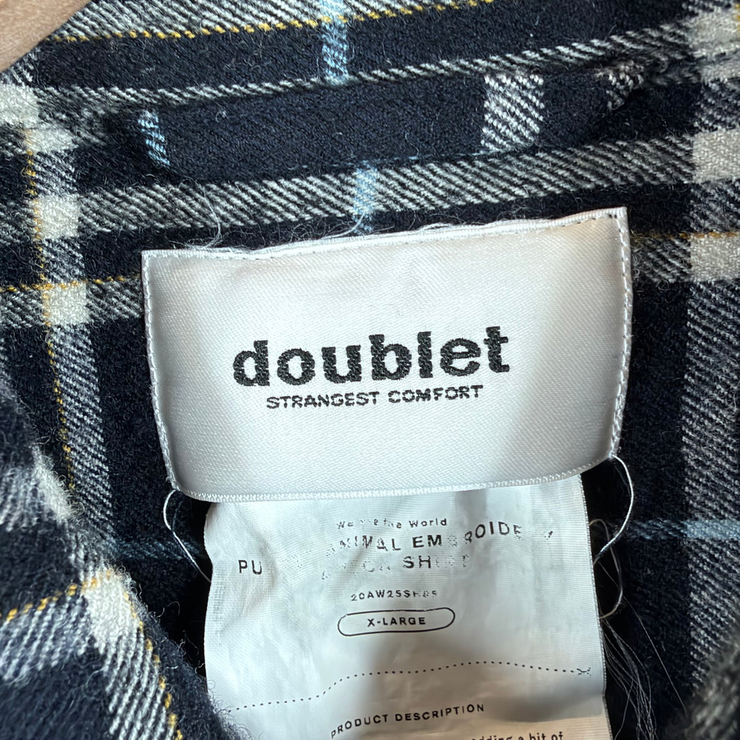 Doublet Panda Flannel Shirt