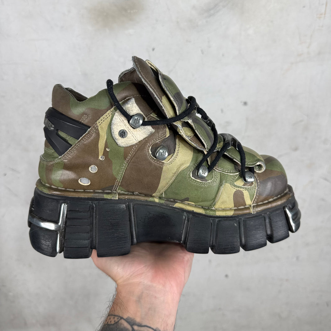 Vetements x New Rock Camo Platform Sneakers