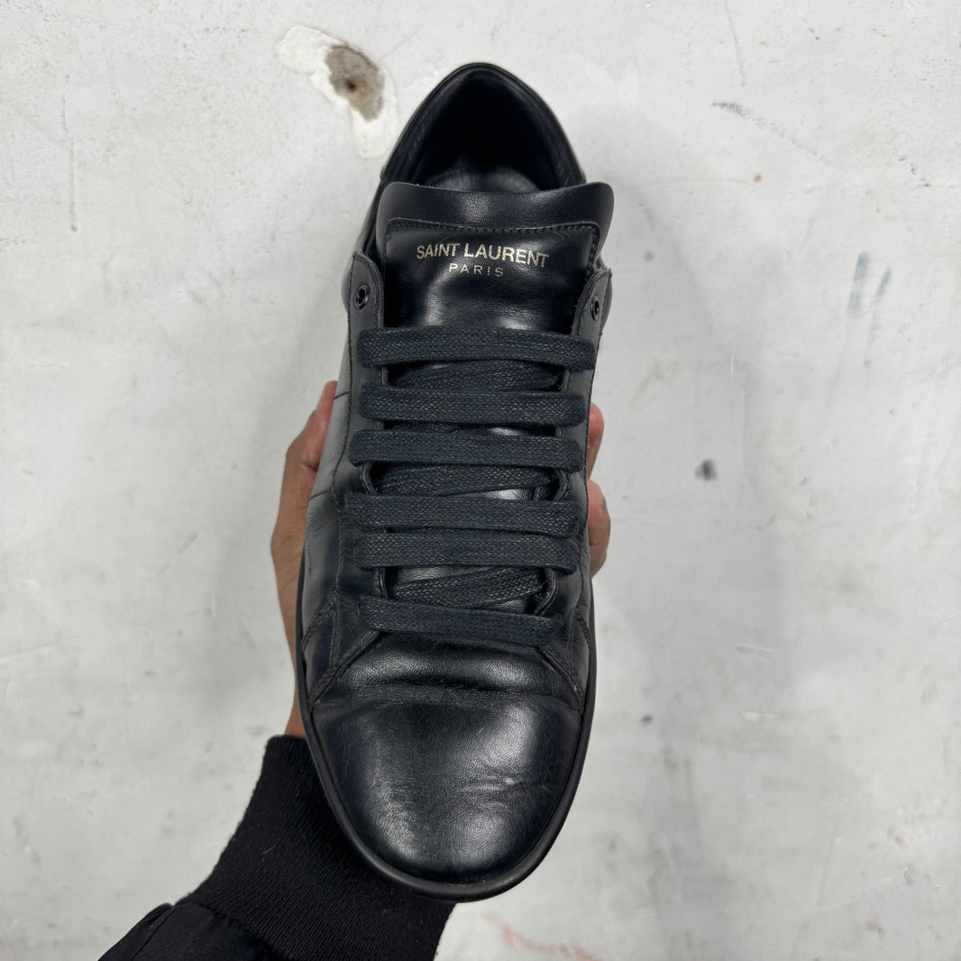 Saint Laurent Black Leather SL01 Sneakers
