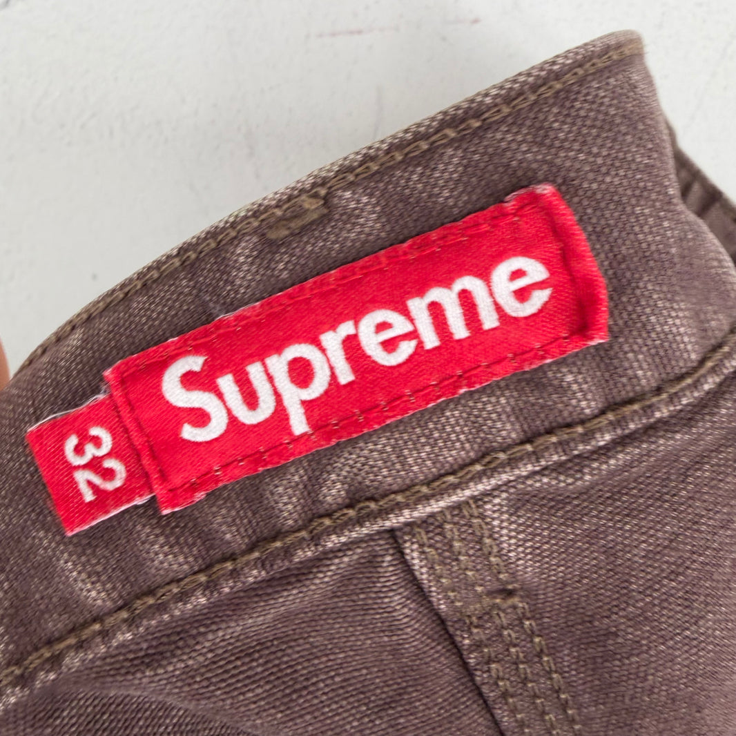 Supreme Washed Brown Carpenter Double Knee Pants