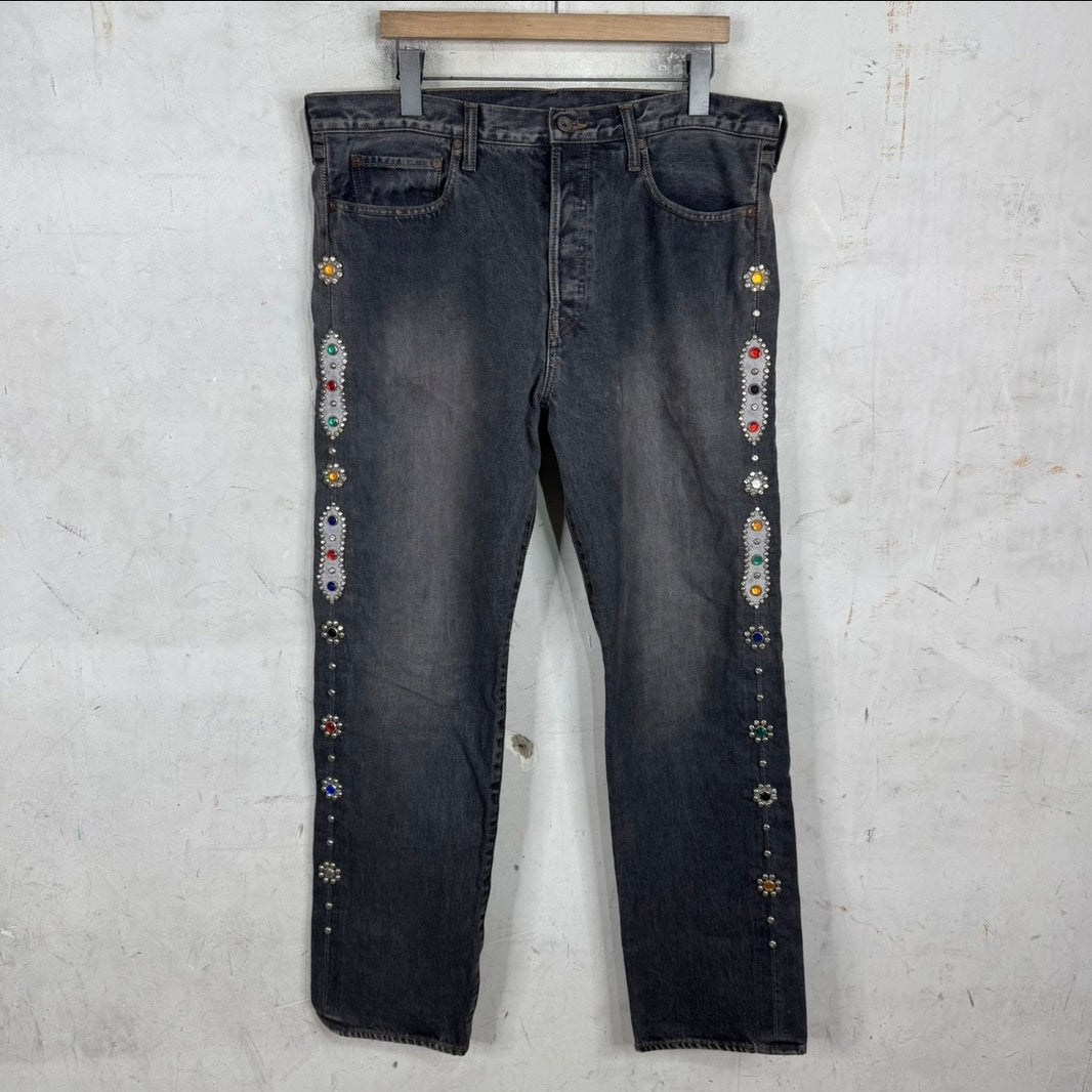Kapital Studded Grey Jeans