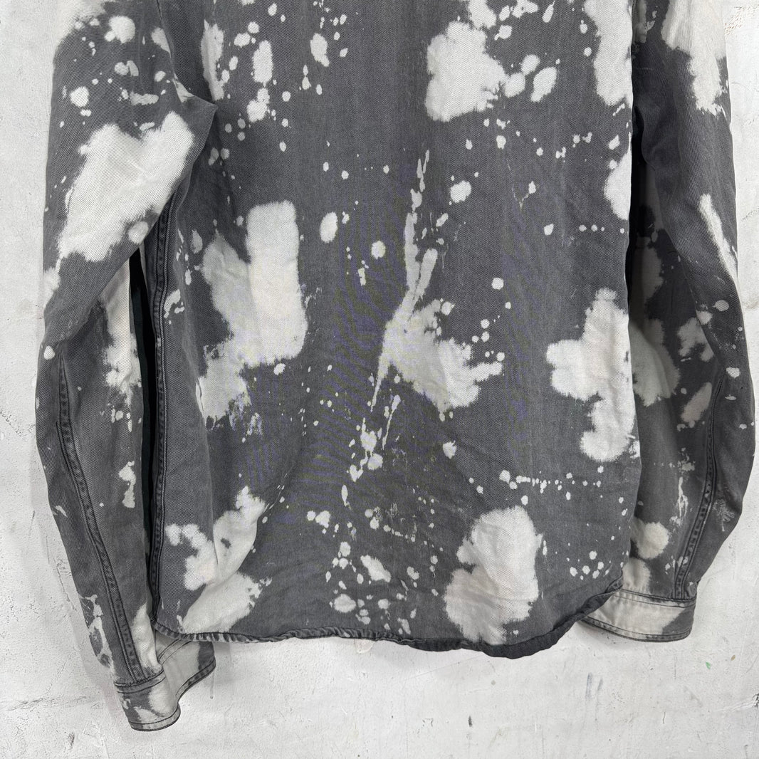 Dior Bleached Snap Button Denim Shirt