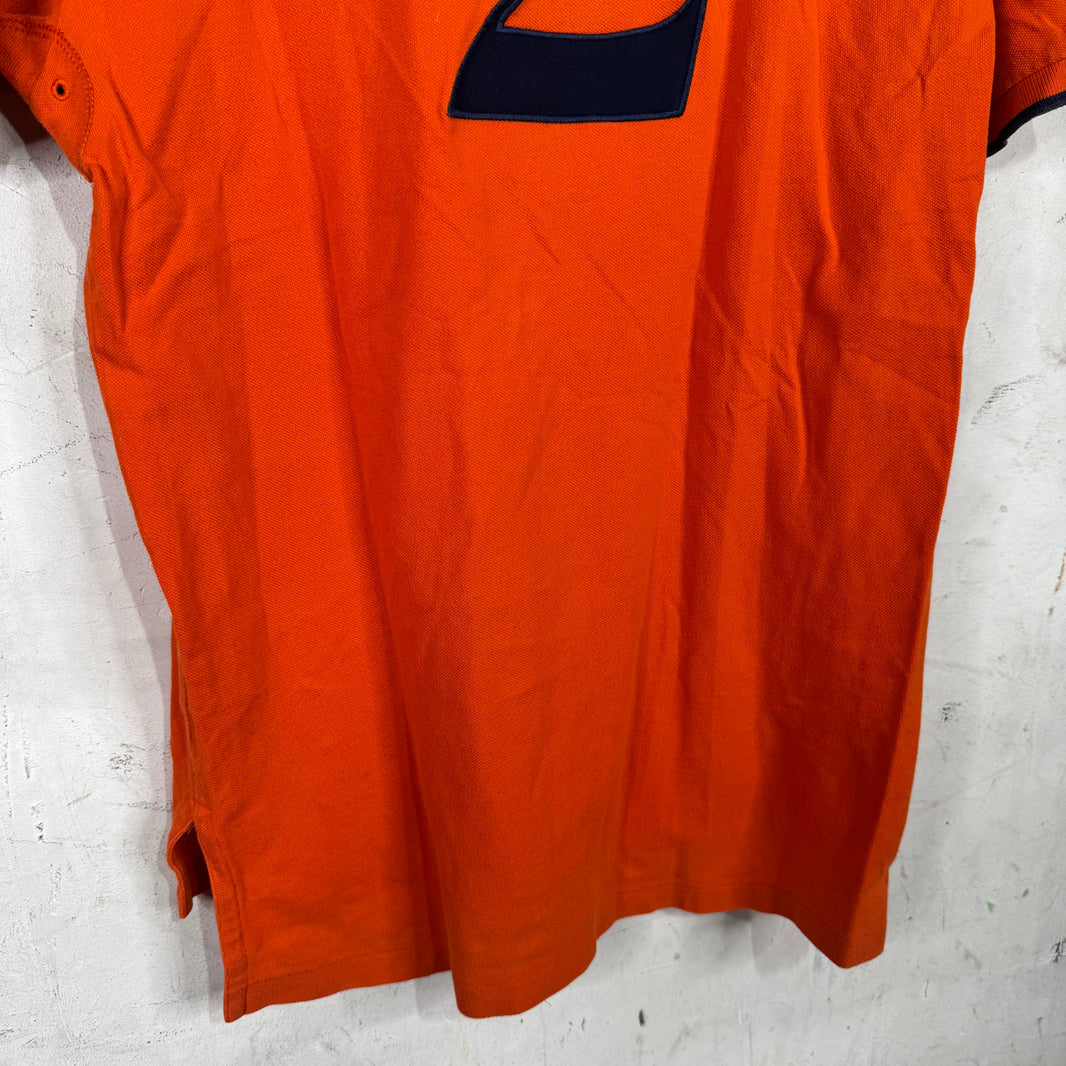 Ralph Lauren Orange Big Pony Crested Polo