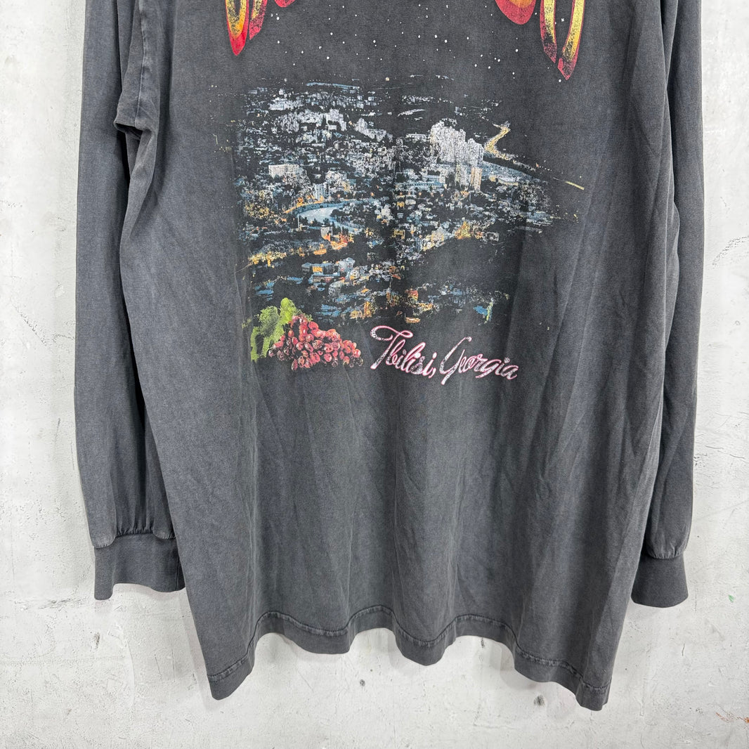 Balenciaga Georgian City Faded L/S T-Shirt