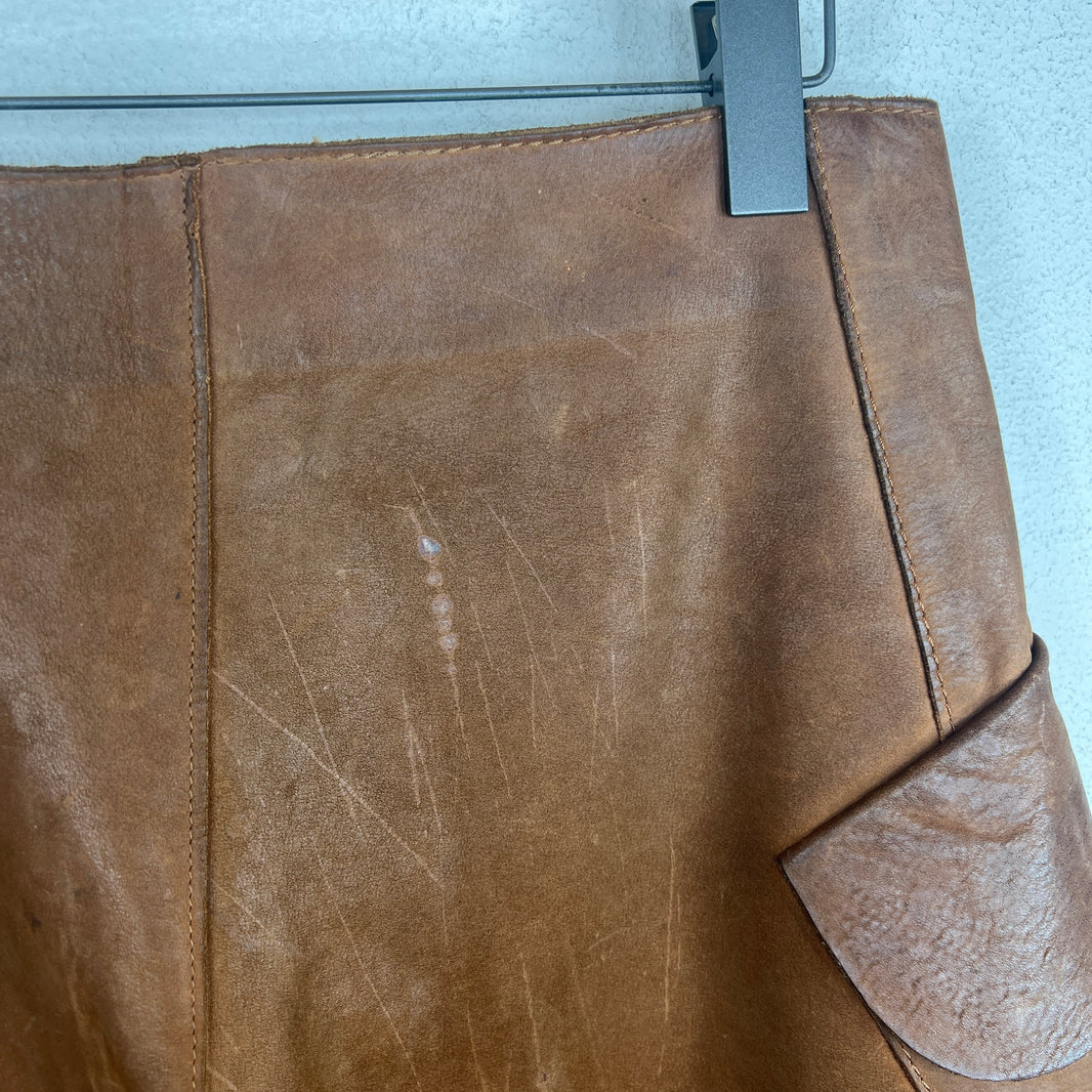 Maison Margiela Brown Leather Pants