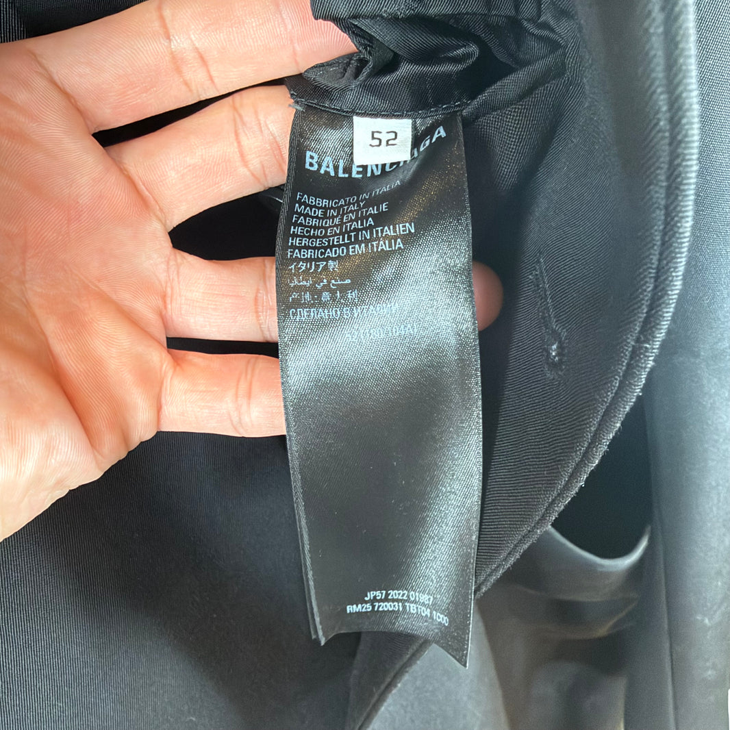 Balenciaga Wool Trench Coat