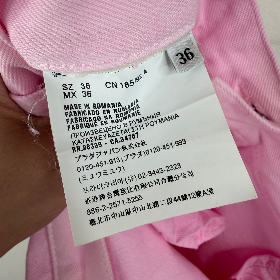 Prada Pastel Pink Classic Fit Jeans