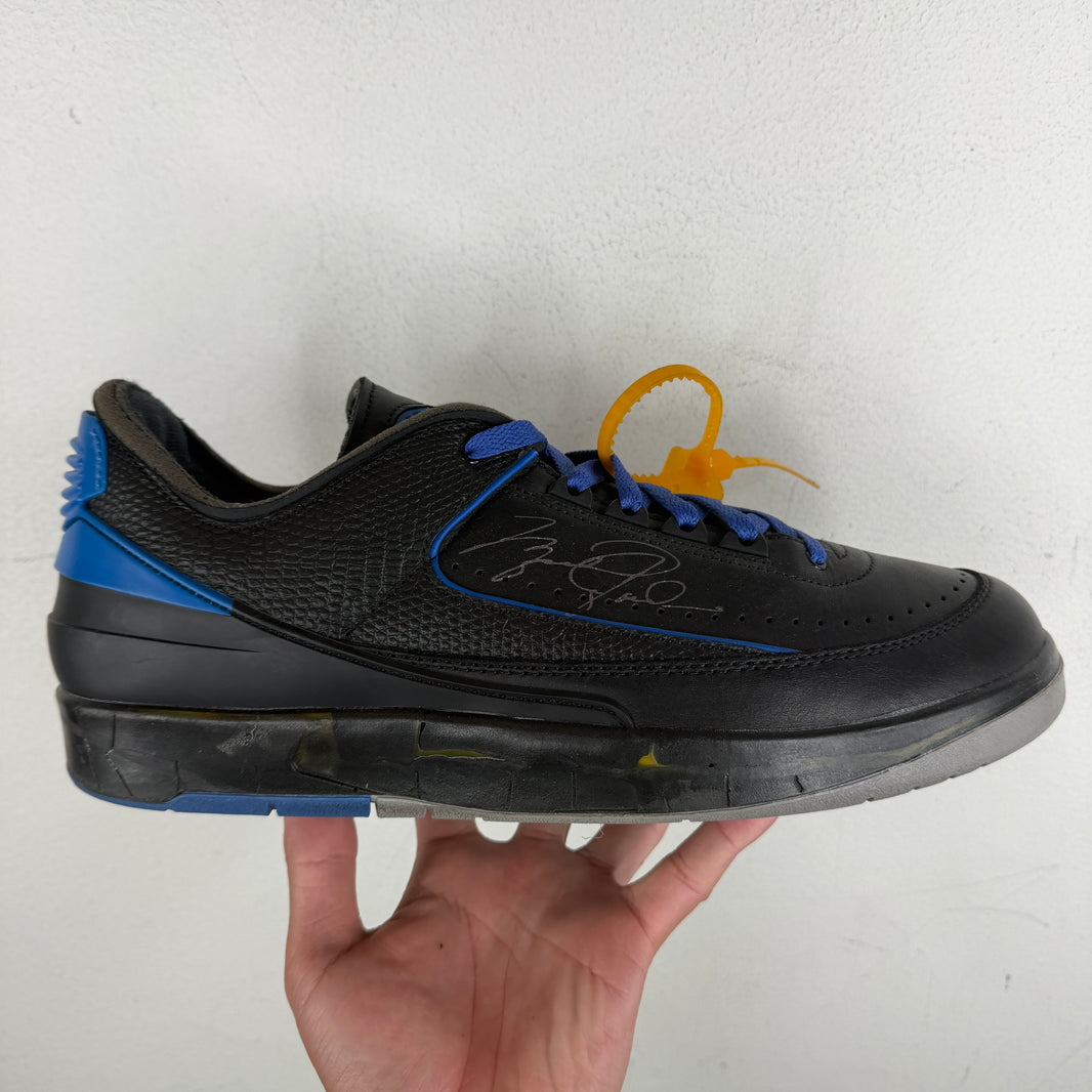 Off White Black Jordan 2 Sneakers