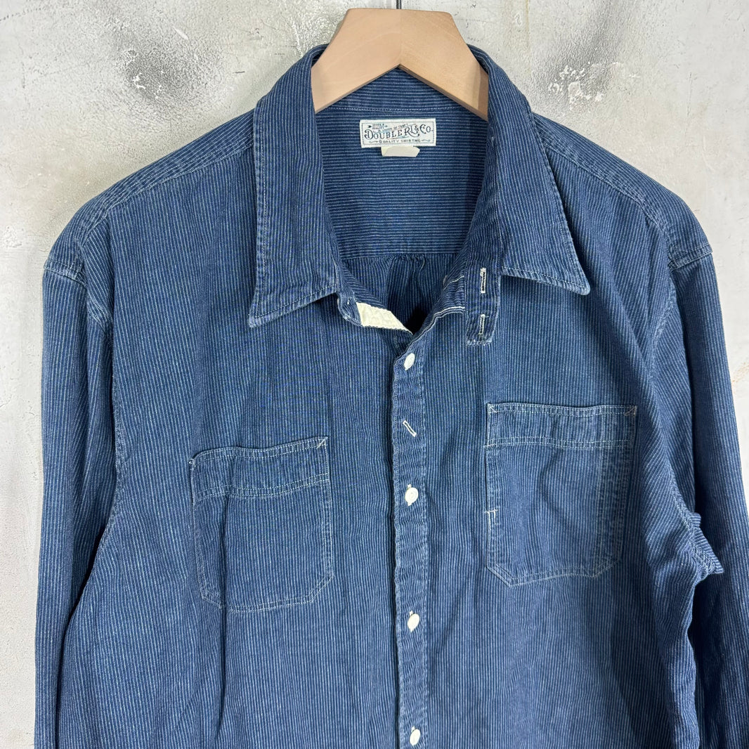 RRL Pinstriped Double Pocket LS Shirt