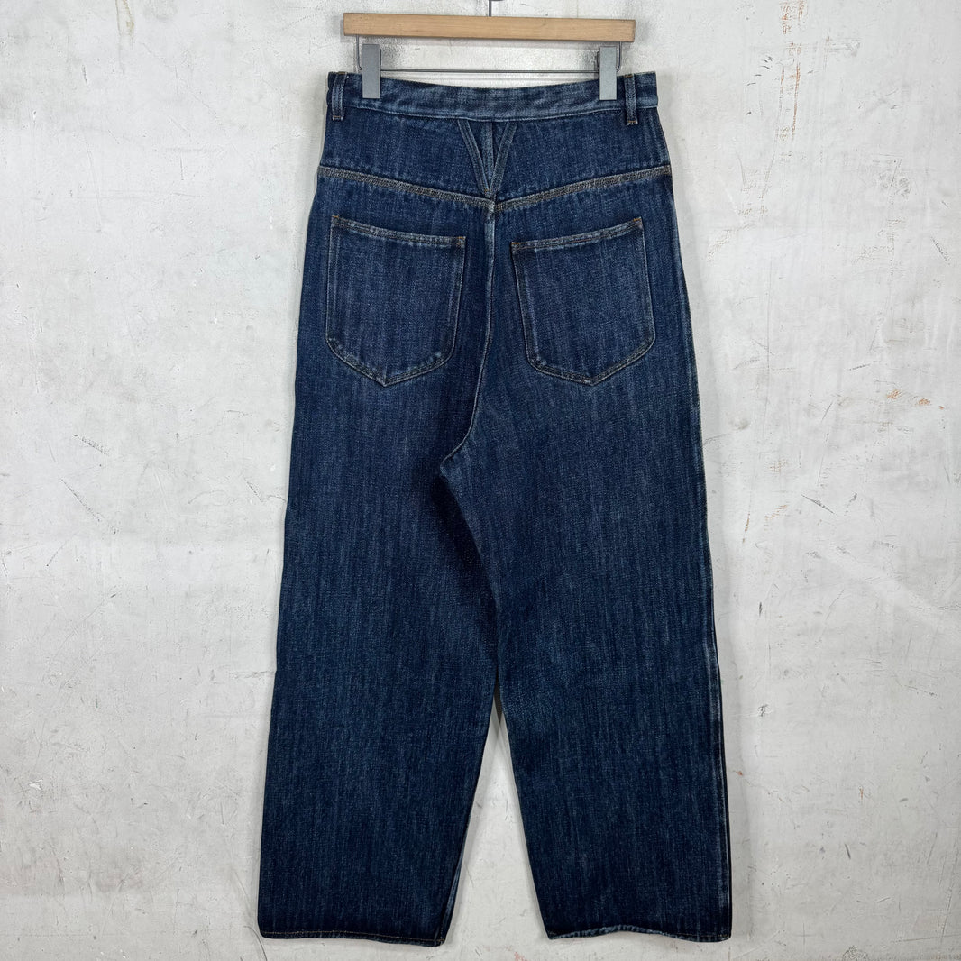 Louis Vuitton Sample Heavy Dark Jeans