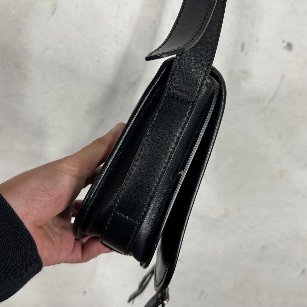 Burberry Embossed Plaid Flap Messenger
