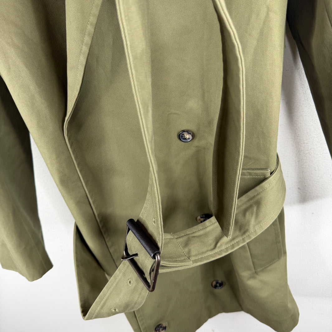 Loewe Green Fishtail Trench Jacket