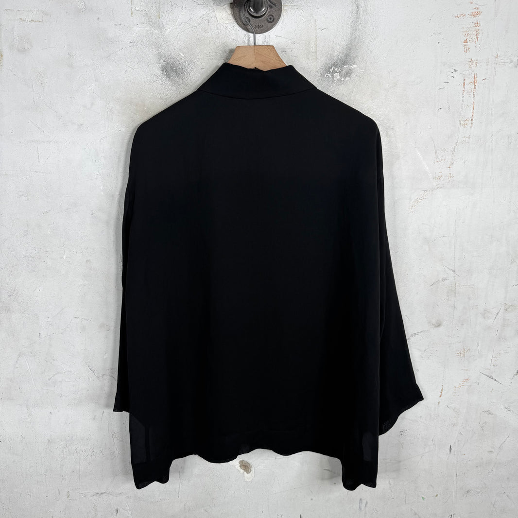 Issey Miyake Black Viscose L/S Shirt