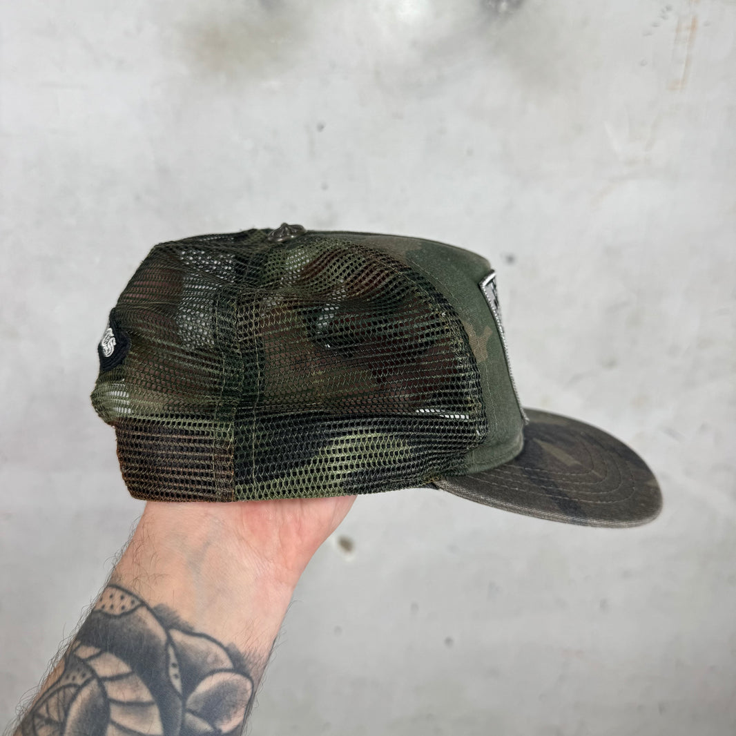 Chrome Hearts Heros Project Camo Trucker Hat