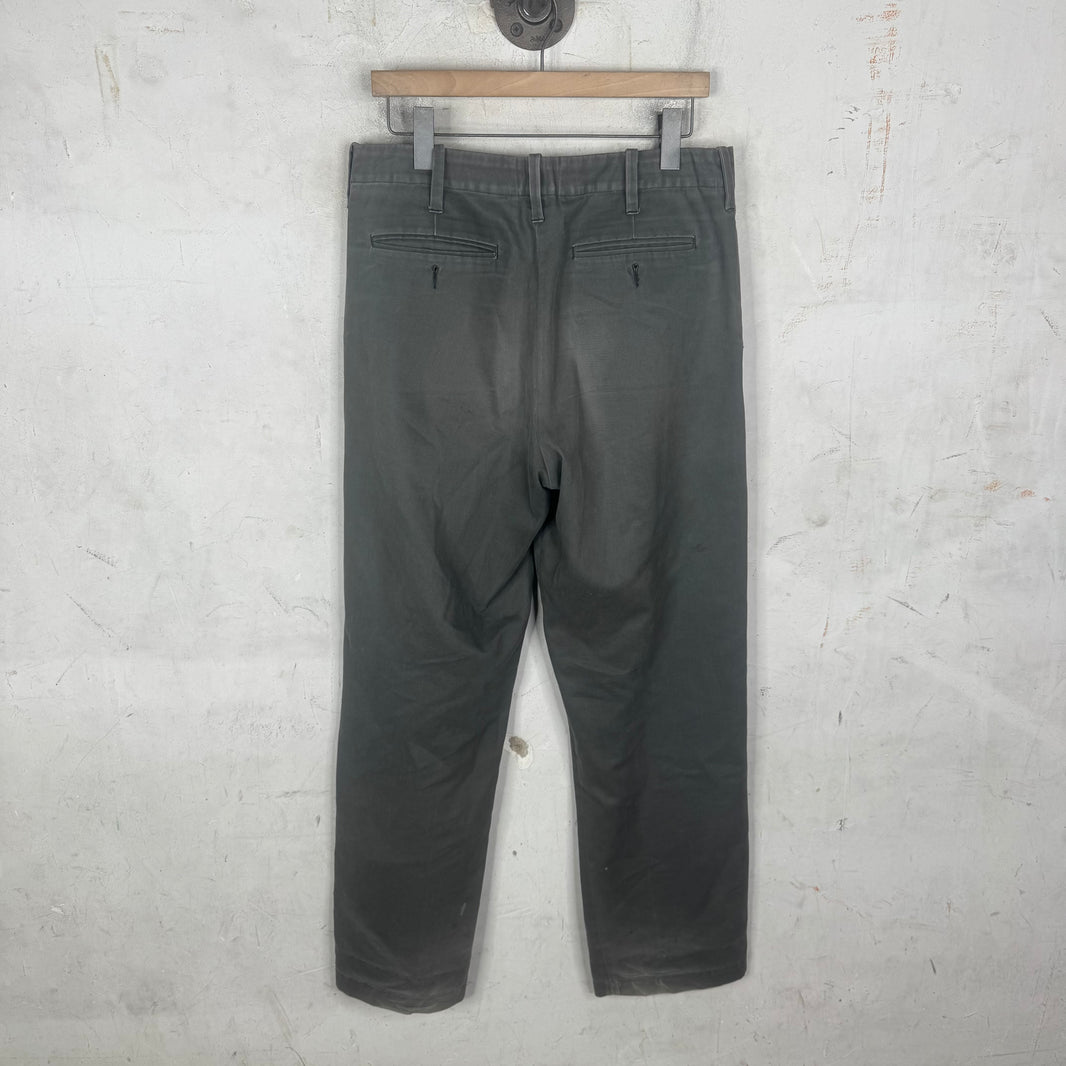 Dries Van Noten Gray Twill Pants
