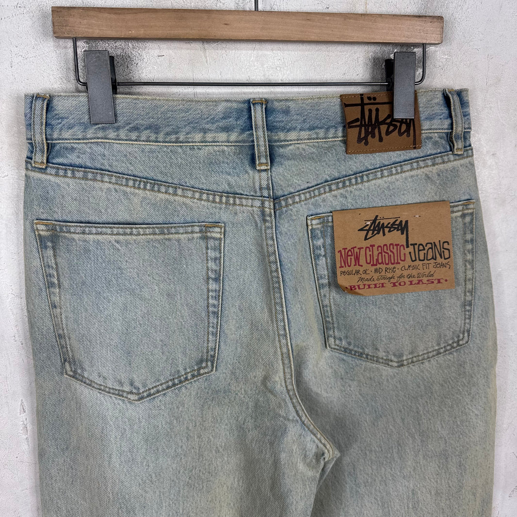 Stussy Waxed New Classic Lightwash Jeans