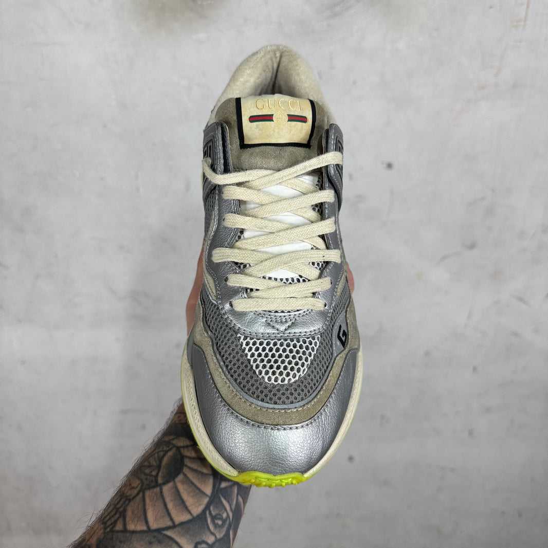 Gucci Silver Ultrapace Sneakers