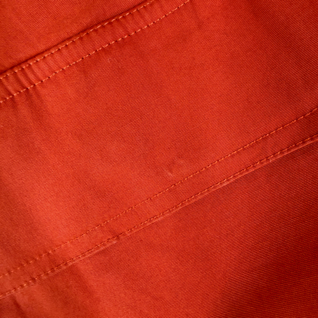 Rick Owens Strobe Orange Drawstring Trousers
