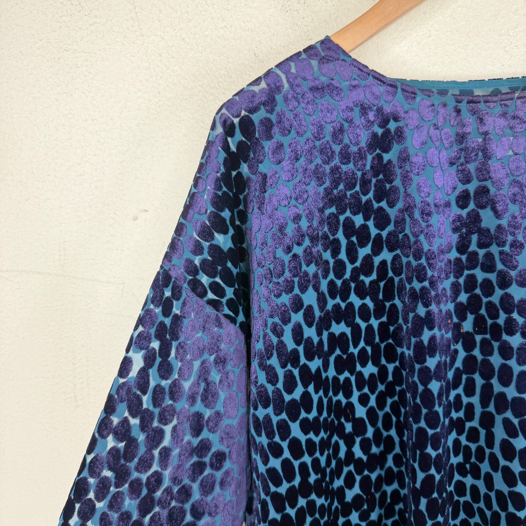 Junya Watanabe Blue Sheer Patterned L/S Shirt
