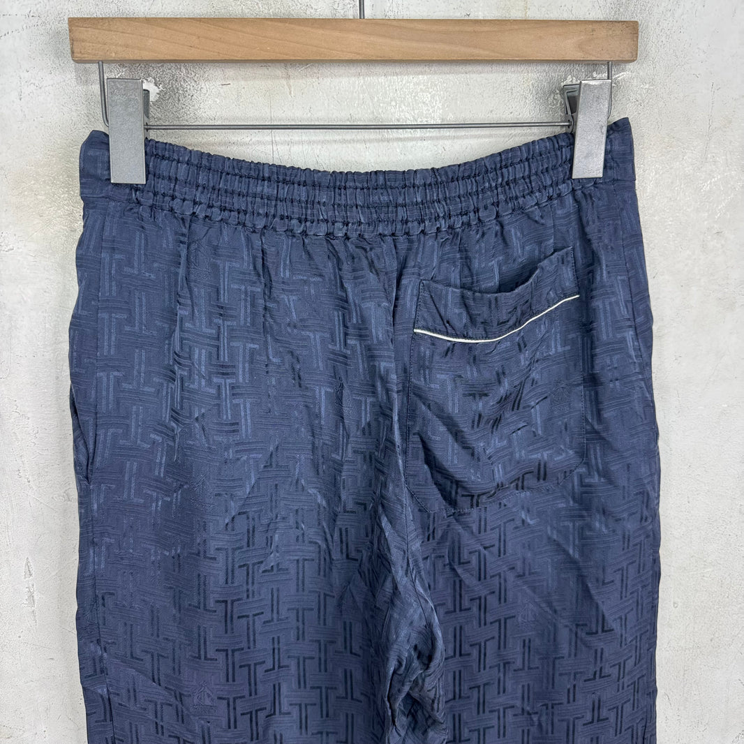 Lanvin Monogram Silk Pants