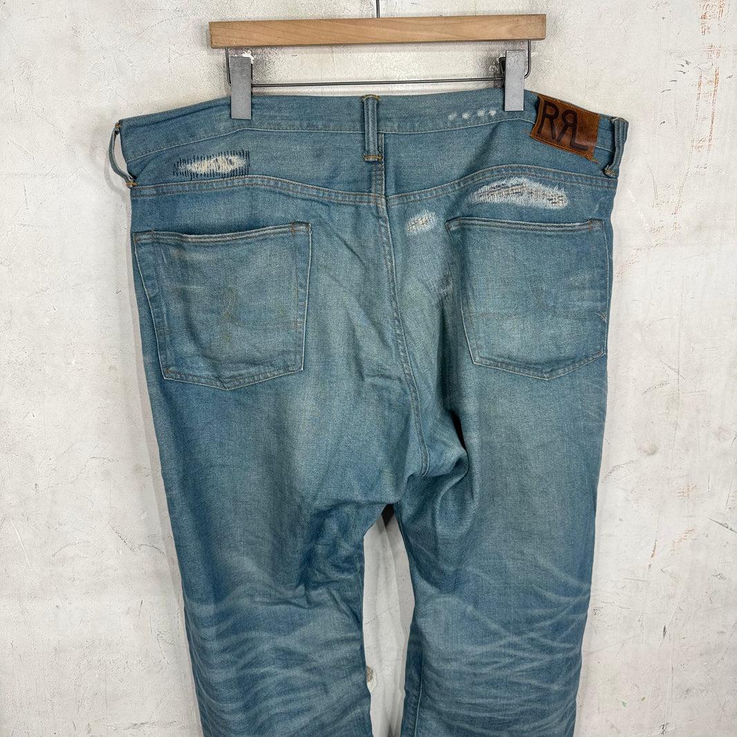 RRL Repaired Lightwash 5 Pocket Jeans