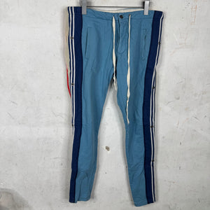 Greg Lauren FW19 Blue Striped Track Sweatpants