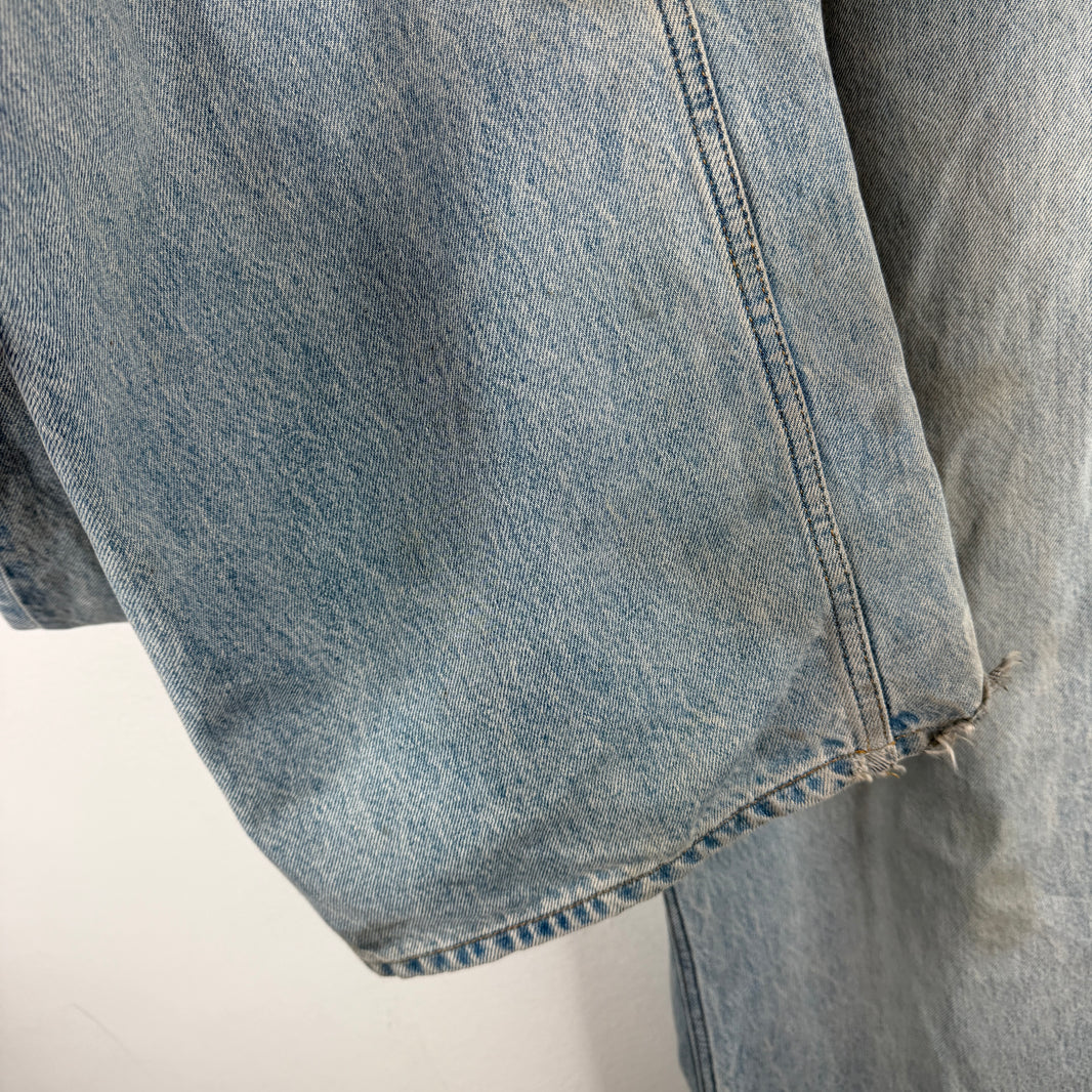 Balenciaga Garde Robe Blue Baggy Jeans