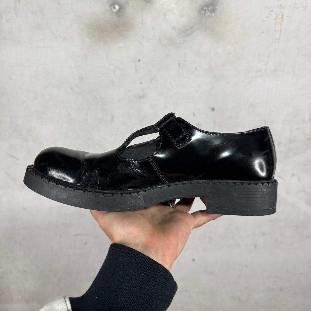 Prada Leather Mary Jane Mules