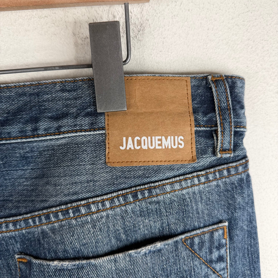 Jacquemus Le Raphia Blue Wash Jeans