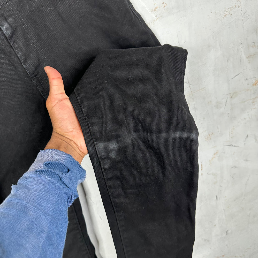 424 Black Straight Jeans