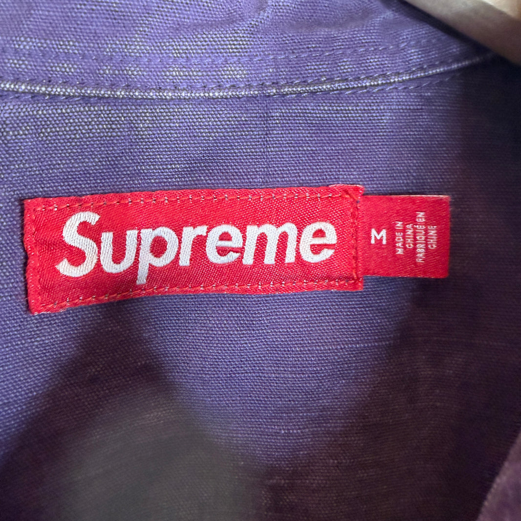 Supreme Purple Snap Button Chore Jacket