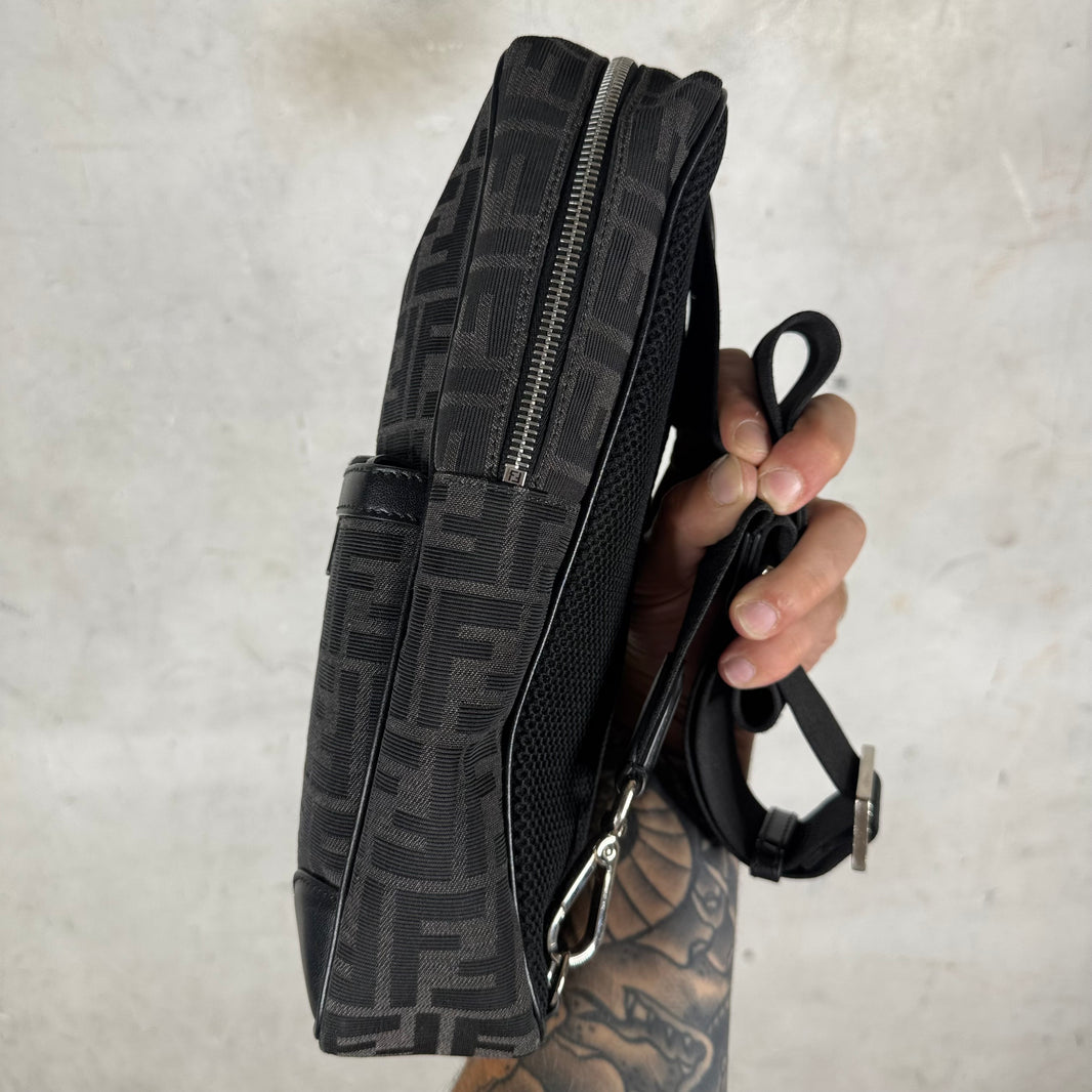 Fendi Canvas Zucca Sling Bag