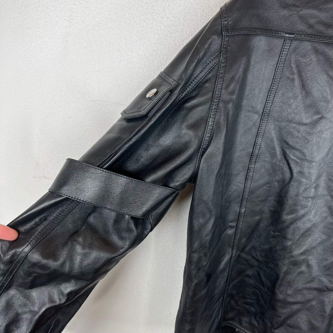 Givenchy Lambskin Strap Trucker Jacket