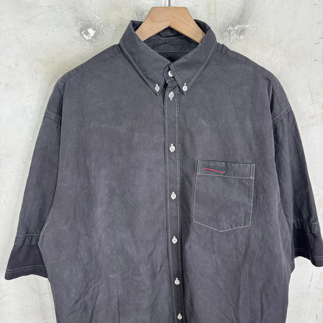 Balenciaga Campaign Layered Buttoned Shirt