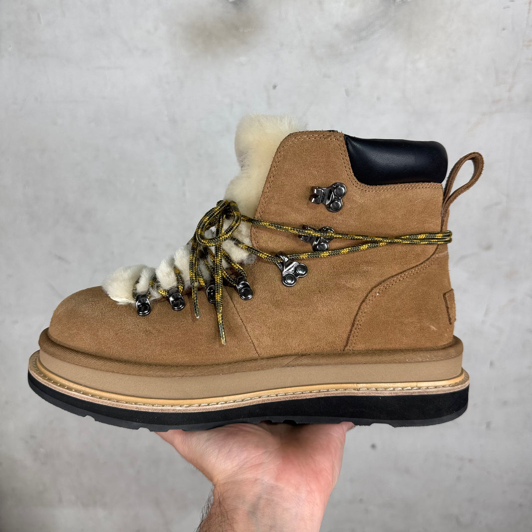 Sacai x Ugg Chestnut Fur Hiking Boot