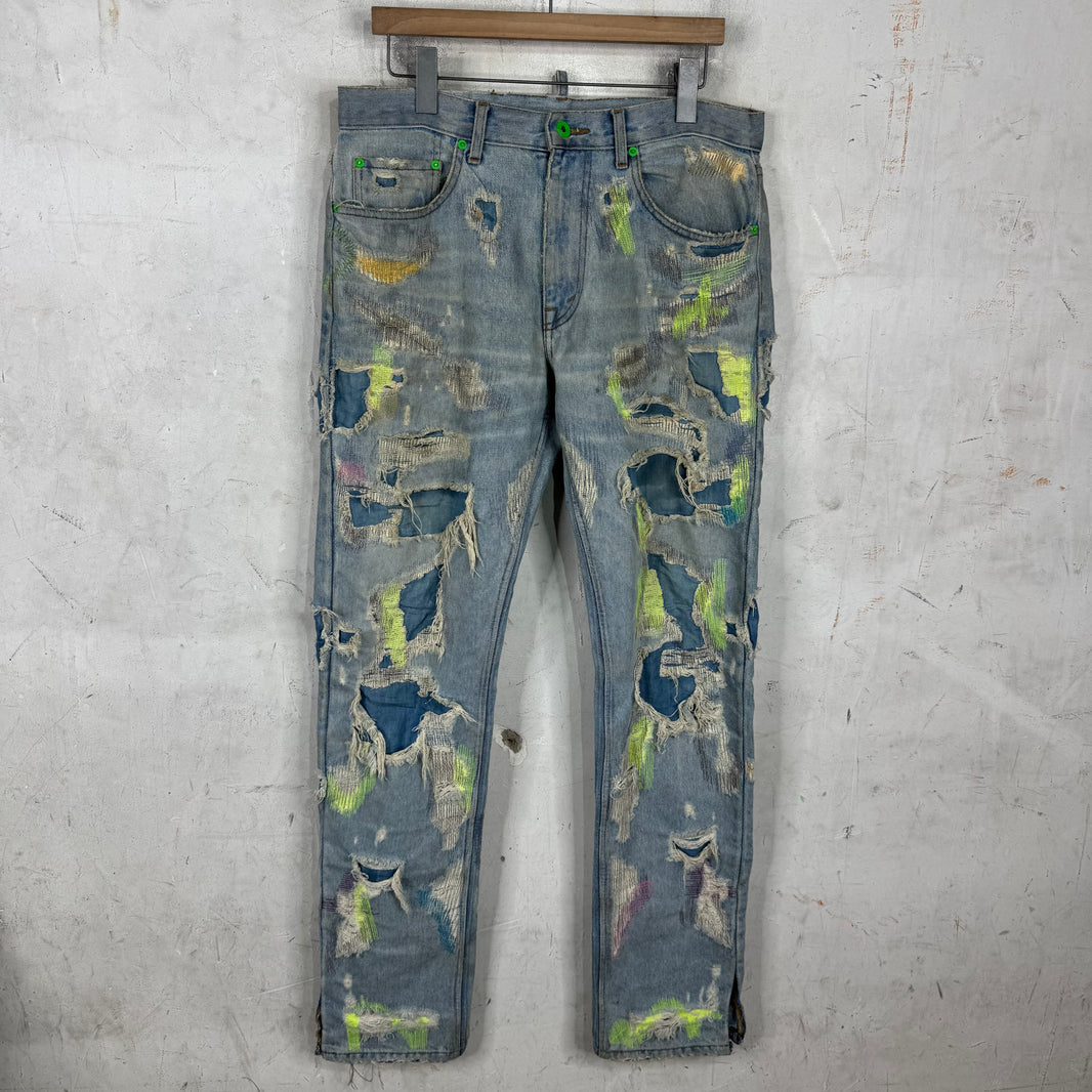 Endless Denim Repaired Back Logo Denim
