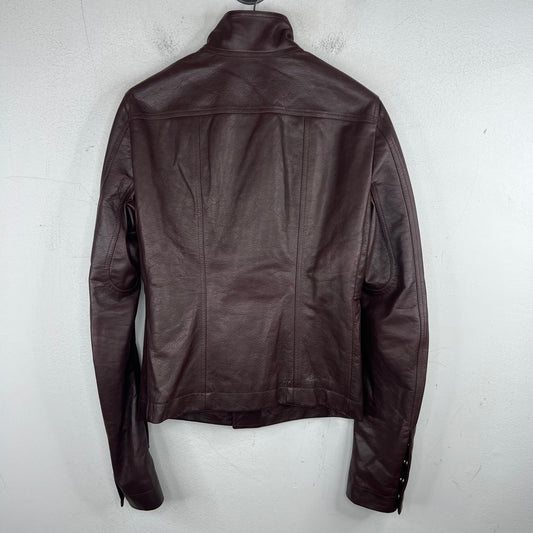 Rick Owens Raisin Leather Molino Jacket